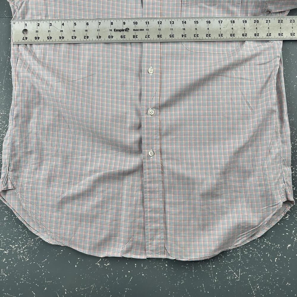 VTG Brooks Brothers Shirt Men Med Micro Check Egyptian Cotton Country Club EUC - Picture 5 of 8